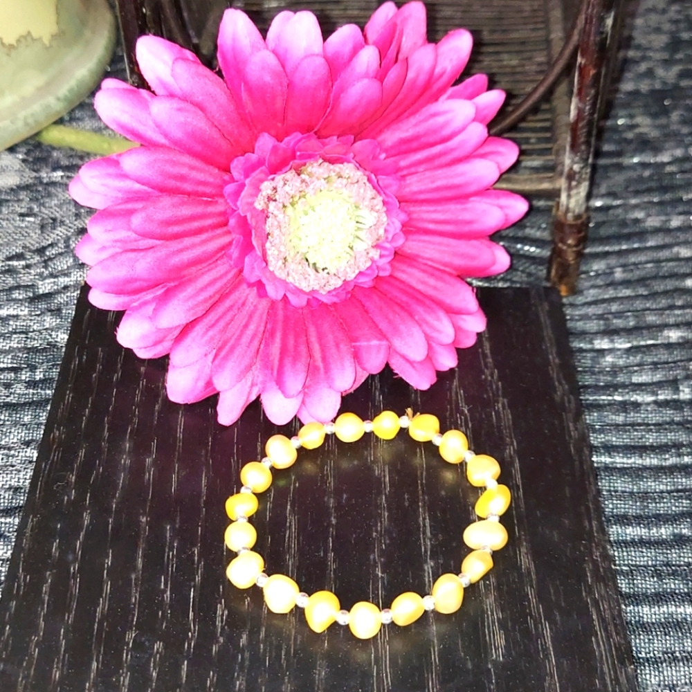 Sterling & fresh water pearl bracelet